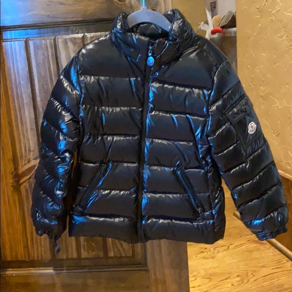 Kids size 6t black Moncler jacket